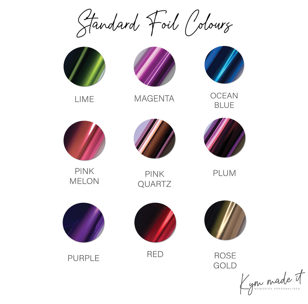 Standard Foil Colours Chart 2