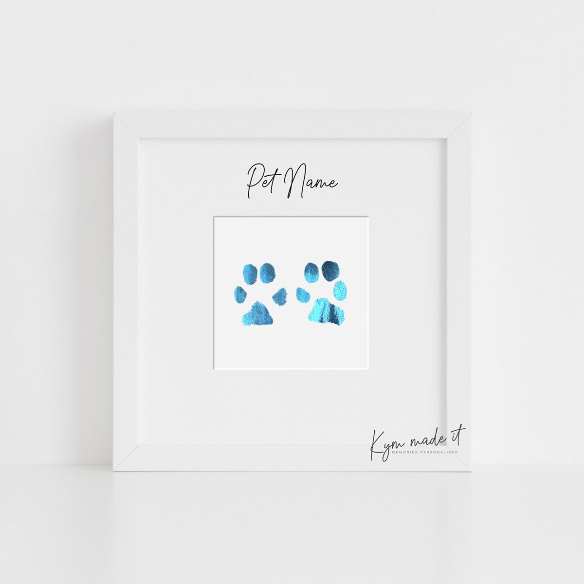 Kym Made It personalised paw print keepsake for your pet.